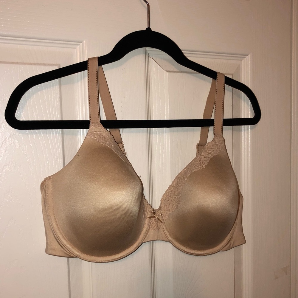 Light pink bra.